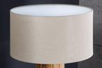 Lampenkap 40x22x40cm rond linnen beige voor tafellamp -, Huis en Inrichting, Ophalen of Verzenden, Nieuw