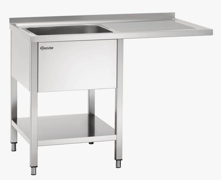 Bartscher Spoeltafel | RVS | 1 spoelbak | 120x70x85 cm, Zakelijke goederen, Horeca | Meubilair en Inrichting, Verzenden
