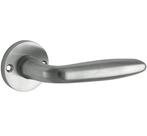 Deurklink op ongeveerd rozet Banaan/Elegant mat nikkel, Verzenden, Nieuw