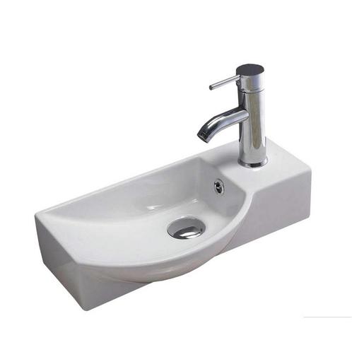 Fontein Sanilux Bee 40x22x10cm met Afvoer en Kraan Keramiek, Doe-het-zelf en Verbouw, Sanitair, Overige typen, Nieuw, Ophalen of Verzenden