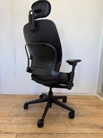 Steelcase Leap V2 - Bureaustoel Met Hoofdsteun - Zwart, Huis en Inrichting, Bureaustoelen, Verzenden, Zwart, Zo goed als nieuw