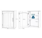 Hangende Badkamerkast met Deur en Verstelbare Legplank, Verzenden, Nieuw