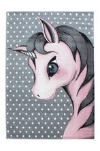 Kindervloerkleed | Kids | Eenhoorn | Roze | 140x200 cm, Verzenden, Nieuw