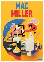 Posters - Poster Mac Miller - Faces, Verzamelen, Zo goed als nieuw, Verzenden
