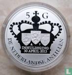 Nederlandse Antillen 5 gulden 2013 (PROOF) Troonsbestijg..., Verzenden, Losse munt, Goud