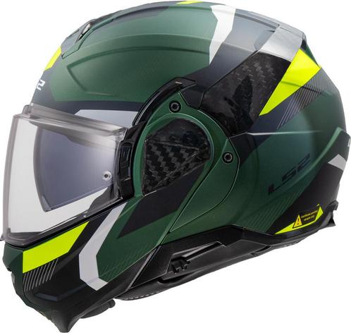 LS2 FF910 Advant II Triple Olijfgroen Systeemhelm, Motoren, Kleding | Motorhelmen, Systeemhelm, Heren, XXL, Nieuw met kaartje