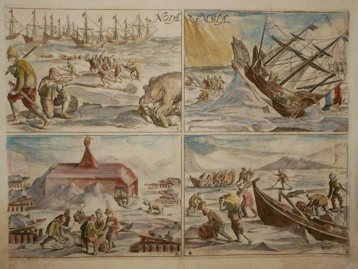Nova Zembla - Rusland; Jean Le Clerc - Nova Zembla - 1730, Boeken, Atlassen en Landkaarten