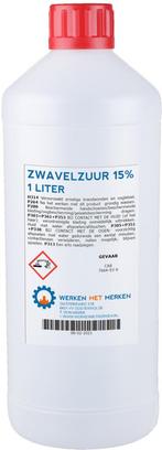 Poolclean Poolclean ph verlager zwavelzuur 1 liter, fles, Verzenden, Nieuw