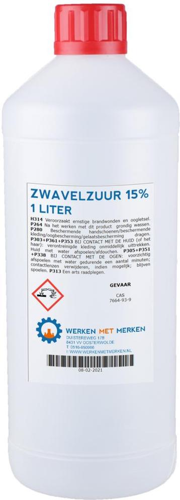 Wmm Chemie Ph verlager zwavelzuur 1 liter, fles beschikbaar voor biedingen