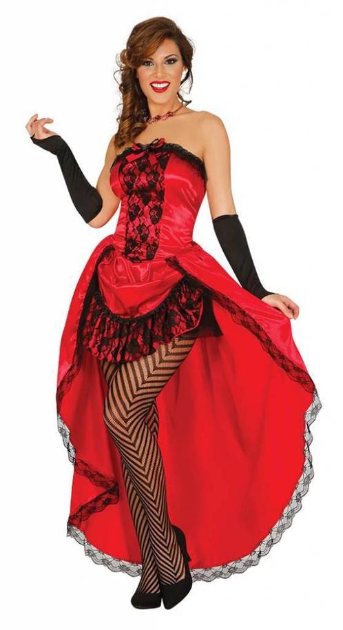 Moulin Rouge Jurk Rood, Kleding | Dames, Carnavalskleding en Feestkleding, Nieuw, Verzenden