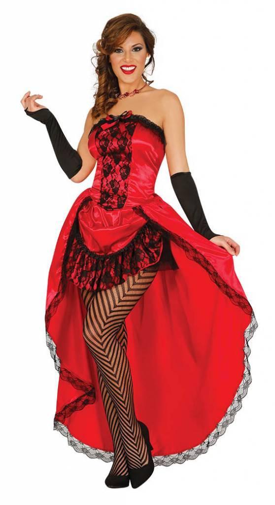 Moulin Rouge Jurk Rood, Kleding | Dames, Carnavalskleding en Feestkleding, Nieuw, Verzenden