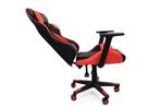 Gamestoel - Bureaustoel - Elite - ECO-leer - zwart-rood