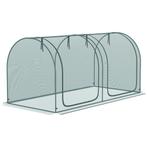 TRUUSK Mini Kas 2,49x1,2m Plantenbeschermingstent Met Deur V, Verzenden, Nieuw