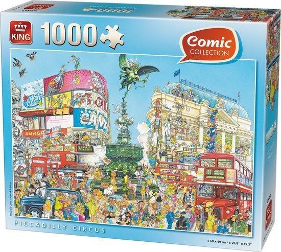 King Comic Piccadilly Circus - 1000 Stukjes - Puzzel (Nieuw), Hobby en Vrije tijd, Denksport en Puzzels, Nieuw, Verzenden