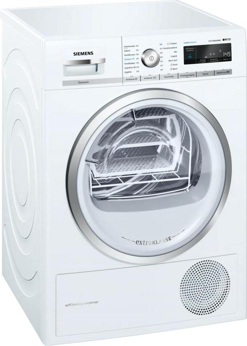 Siemens Wt47o5c9nl Warmtepompdroger 8kg, Witgoed en Apparatuur, Wasdrogers, Zo goed als nieuw, Voorlader, 85 tot 90 cm, Ophalen of Verzenden