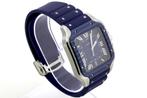 Cartier Santos De Cartier Large Blue Dial WSSA0048 39.8mm, Sieraden, Tassen en Uiterlijk, Horloges | Heren, Overige merken, Staal