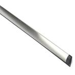 Dorpelstrip | Ellen |  1 meter (Kunststof lip, RVS), Verzenden, Nieuw