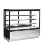 Koelvitrine LPD1503F/BLACK | 3 Glazen planken, Verzenden, Nieuw in verpakking