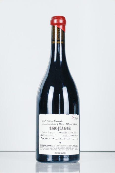 2018 Sine Qua Non, Profuga Grenache - Californië - 1 Fles, Verzamelen, Wijnen