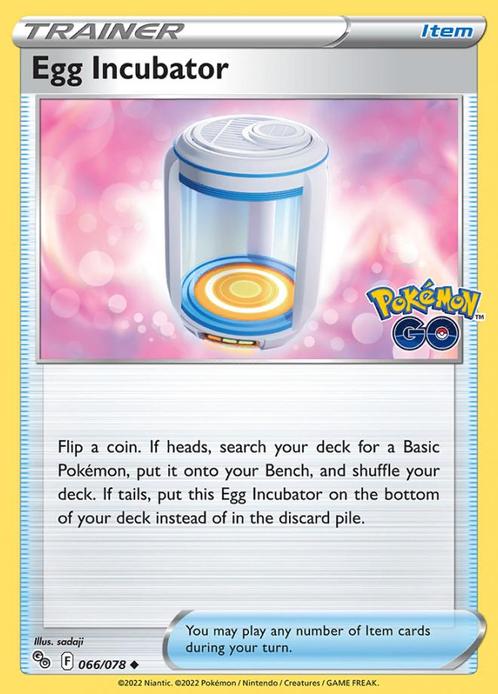 Egg Incubator 066/078 Pokémon Go, Hobby en Vrije tijd, Verzamelkaartspellen | Pokémon, Losse kaart, Nieuw, Foil, Ophalen of Verzenden