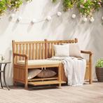 vidaXL Tuinkast Bank Bruin 150 x 60 x 90 cm Massief teakhout, Tuin en Terras, Tuinbanken, Verzenden, Nieuw