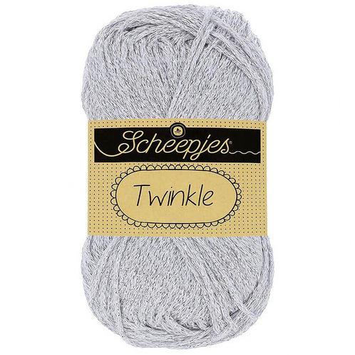 Scheepjes Twinkle - 940 zilver - Katoen Glittergaren met L, Hobby en Vrije tijd, Breien en Haken, Ophalen of Verzenden