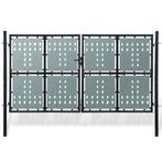 vidaXL Poort enkel 300x200 cm zwart, Verzenden, Nieuw