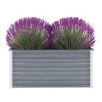 vidaXL Plantenbak verhoogd 100x40x45 cm gegalvaniseerd staal, 100 cm of meer, Verzenden, Nieuw, Metaal