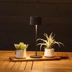 Oplaadbare LED Tafellamp Lido Zwart Binnenverlichting, Huis en Inrichting, Lampen | Tafellampen, Overige materialen, Verzenden