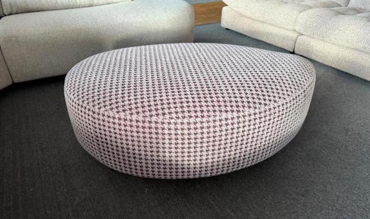 Losse hocker rosate roze zwart poef salontafel meubel, Huis en Inrichting, Tafels | Salontafels, 50 tot 100 cm, Rond, Nieuw, Overige materialen