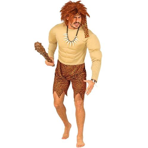 Holbewoner Kostuum Heren Gespierd, Kleding | Heren, Carnavalskleding en Feestkleding, Nieuw, Verzenden