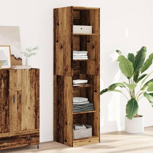 vidaXL Kledingkast 50x50x200 cm bewerkt hout oud hout, Huis en Inrichting, Kasten | Kledingkasten, Nieuw, Verzenden