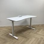 Kinnarps P-serie,  Elektrisch zit-sta bureau, 180x80 cm, wit, Huis en Inrichting, Ophalen of Verzenden, In hoogte verstelbaar