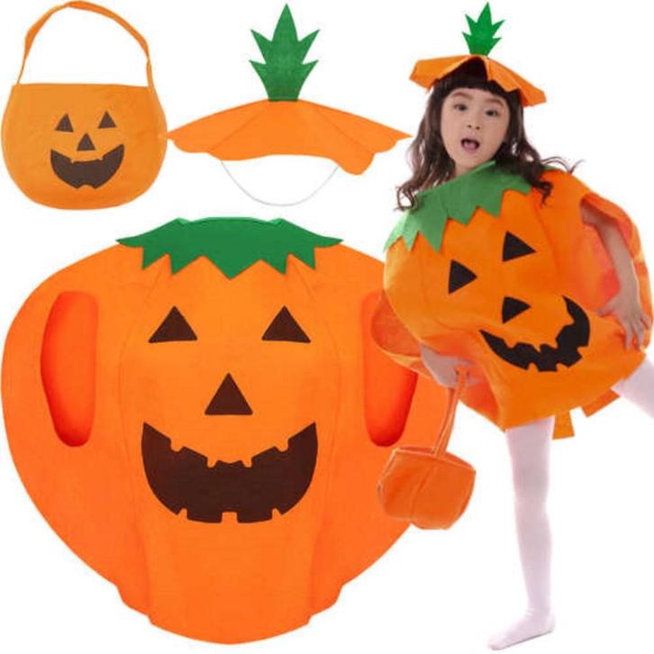Kruzzel Pompoen Kostuum voor Kinderen - Vier Halloween in..., Kinderen en Baby's, Speelgoed | Overig, Nieuw, Ophalen of Verzenden