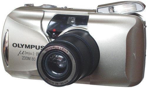 Olympus Mju II Zoom 80 35mm Zoom Point and Shoot Film Camera, Audio, Tv en Foto, Fotocamera's Analoog, Zo goed als nieuw, Verzenden