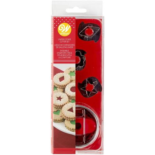 Wilton Linzer Kerst Koekjes Uitsteker Set/7**, Hobby en Vrije tijd, Taarten en Cupcakes maken, Nieuw, Verzenden