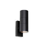 Buiten wandlamp zwart 2-lichts AR70 met schemersensor - Duo, Nieuw, Overige materialen, Minder dan 50 watt