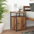 vidaXL Nachtkastje Oud hout Bewerkt hout, Huis en Inrichting, Slaapkamer | Nachtkastjes, Minder dan 45 cm, Verzenden, Nieuw, 55 tot 70 cm
