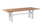 Hartman Heron dining tuintafel 240x100 cm. - Wit/Teak, Verzenden, Nieuw, Rond, Hout