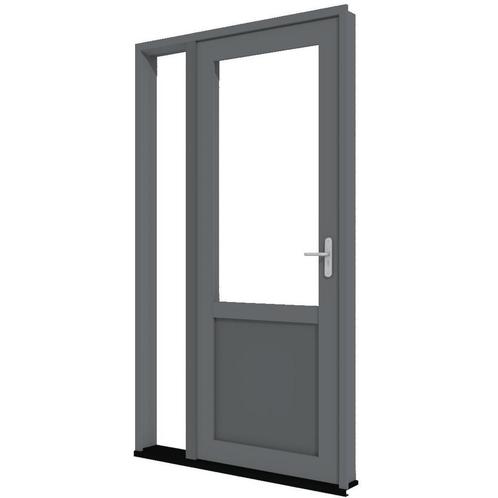 Aluminium achterdeur met zijlicht links (buitendraaiend), Doe-het-zelf en Verbouw, Kozijnen en Schuifpuien, Inclusief glas, Nieuw