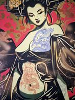 YOROKOBI - Dragon fury 2 RED XL edition diptych B, Antiek en Kunst