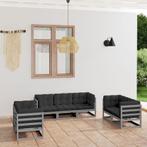 vidaXL 7-delige Loungeset met kussens massief grenenhout, Verzenden, Nieuw, Loungeset