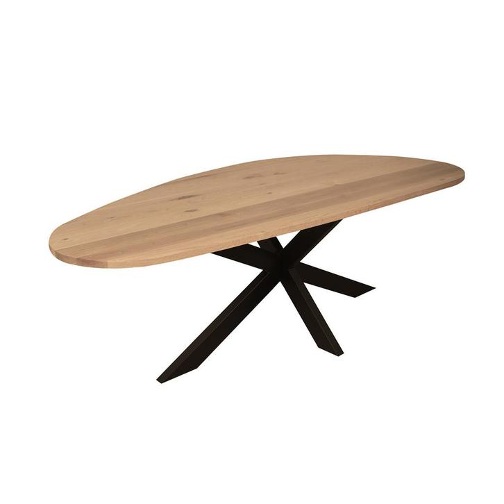 *WOONWINKEL* Starfurn Cloud Eiken Eettafel Organische Vorm 1, Huis en Inrichting, Tafels | Eettafels, Nieuw, Verzenden