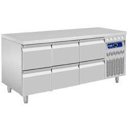 Koelwerkbank - 6 laden - 175,5x70x(h)85/90cm HorecaTraders, Zakelijke goederen, Horeca | Keukenapparatuur, Verzenden