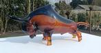sculptuur, Murano stijl super grote glazen stier 12 kilo -