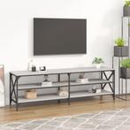 vidaXL Tv-meubel 160x40x50 cm bewerkt hout grijs sonoma, Verzenden, 150 tot 200 cm, Nieuw, Minder dan 100 cm