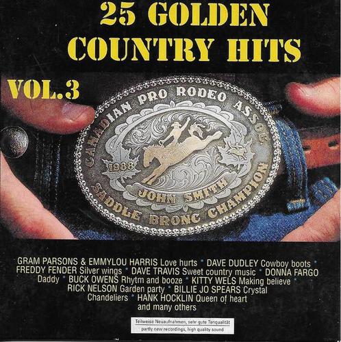 cd - Various - 25 Golden Country Hits Vol.3, Cd's en Dvd's, Cd's | Overige Cd's, Zo goed als nieuw, Verzenden