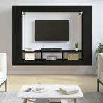 vidaXL Tv-meubel 152x22x113 cm bewerkt hout zwart, Huis en Inrichting, Kasten | Overige, Verzenden, Nieuw