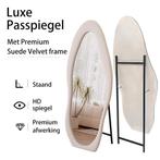 LoXa Passpiegel Velanto Crème – 160x60 cm – Alleen Staand –, Verzenden, Nieuw, Ovaal