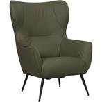 Leren fauteuil Flair - Toledo Olive (olijf/goen), Huis en Inrichting, Fauteuils, Eigentijds, Modern, Retro, Romantisch, Nieuw